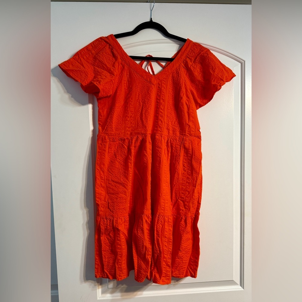 Sonoma‎ Orange Textured Dress